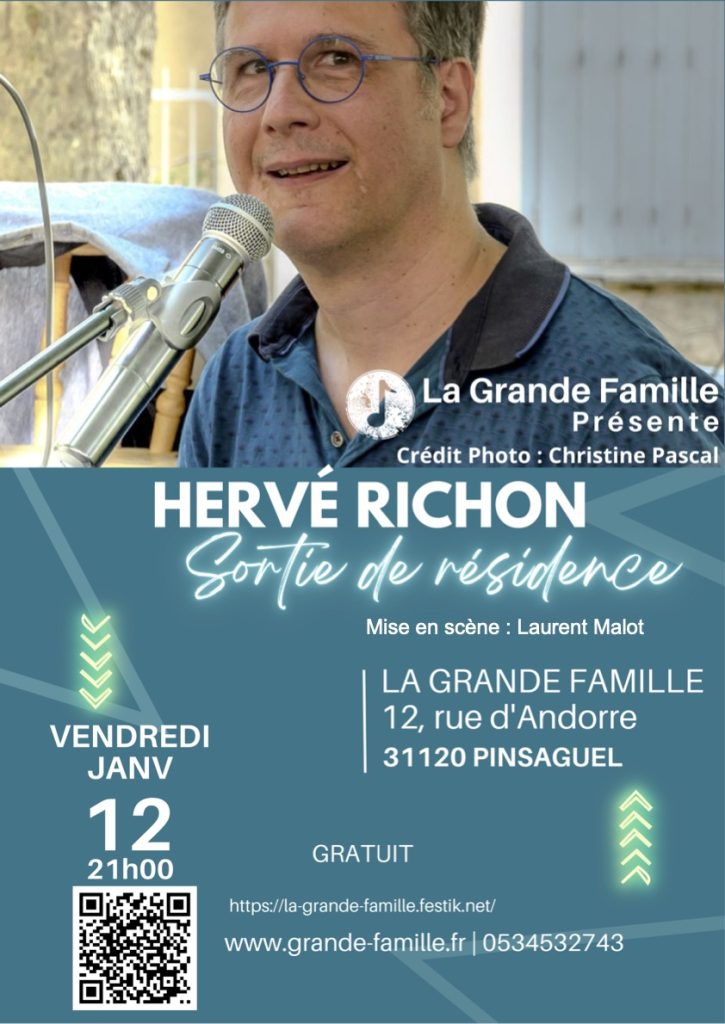 Affiche de la résidence 2024 à la Grande Famille